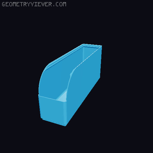 Gridfinity rouded bins collection all sizes 3D model thumbnail