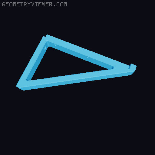 Shelf bracket 3D model thumbnail