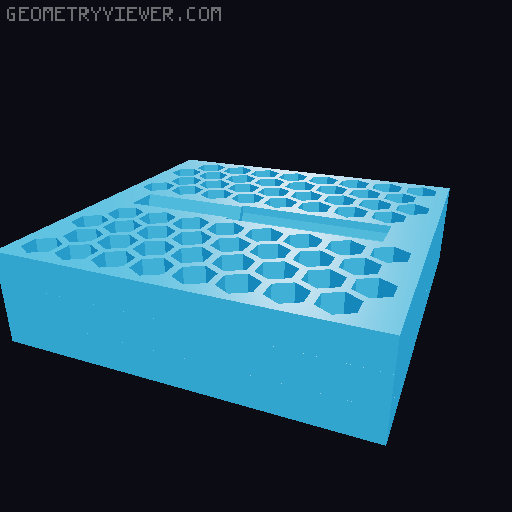 Gridfinity Remix Hex Nut Driver Cases 3D model thumbnail