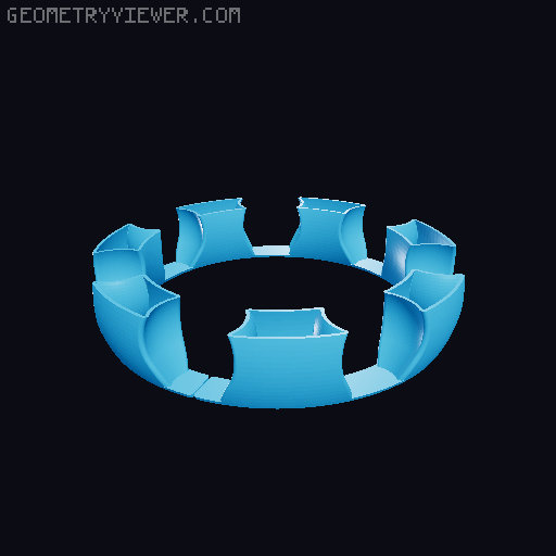 FPBB - Fully Printable Ball Bearing 3D model thumbnail