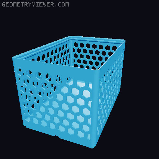 Gridfinity Hex Bins all sizes 3D model thumbnail