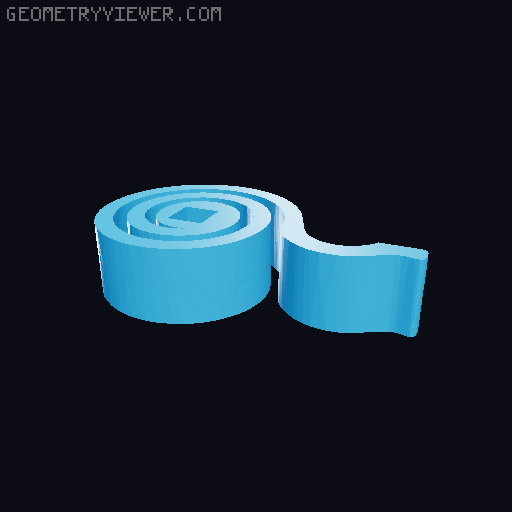 Hex pocket catapult 3D model thumbnail