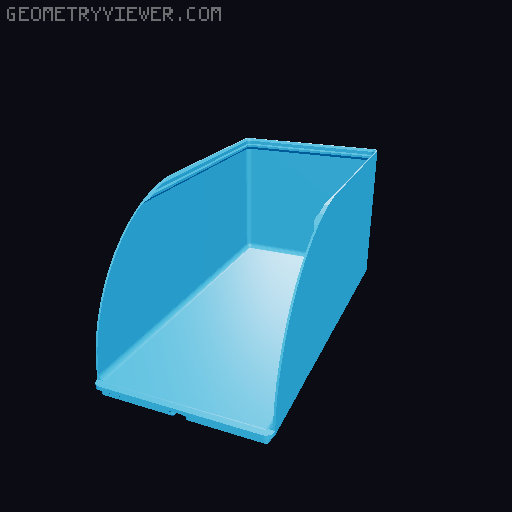 Gridfinity rouded bins collection all sizes 3D model thumbnail