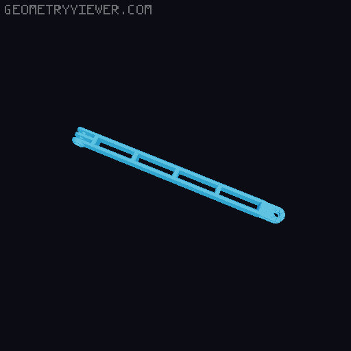 Anti-droop detented arms for Modular Mounting System 3D model thumbnail