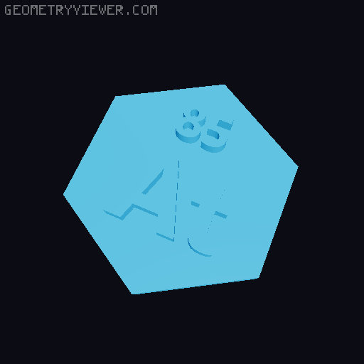 The truly periodic table of elements 3D model thumbnail