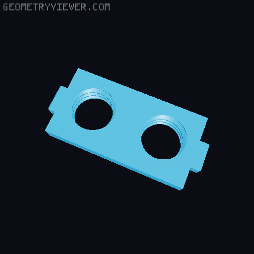 DDD Printable Wall Control System 3D model thumbnail