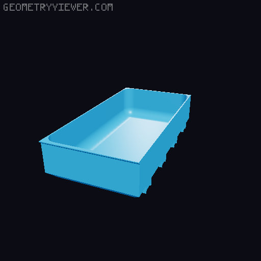 Modular Drawer Organizer Remix 3D model thumbnail