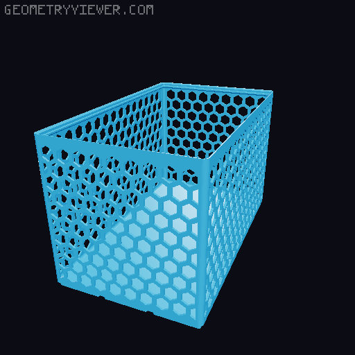 Gridfinity Hex Bins all sizes 3D model thumbnail