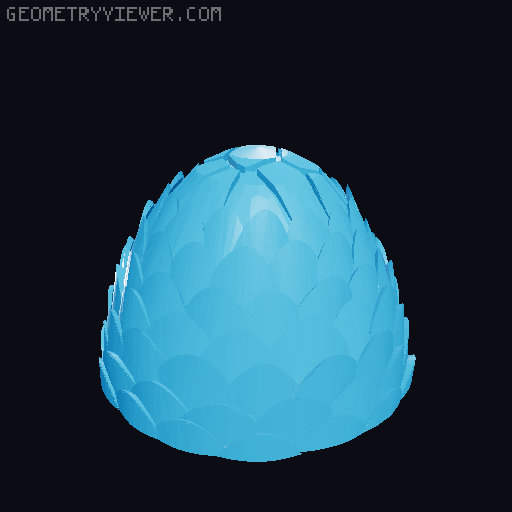 Dragon Egg & Dragon - Articulated 3D model thumbnail