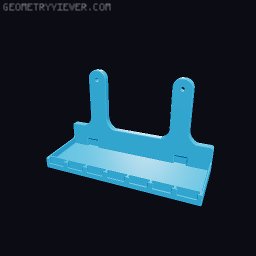 Vesa Mount for Nintendo Switch Dock 3D model thumbnail