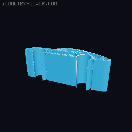 Car silhouettes! different models 3D model thumbnail