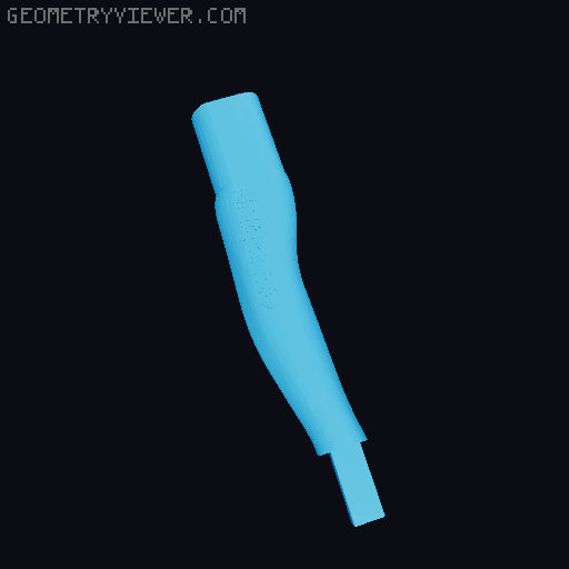 Shrunken 8x3mm magnet Axe Magnet 3D model thumbnail