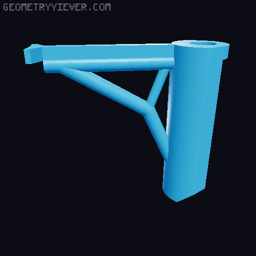 Starship catchtower 3D model thumbnail