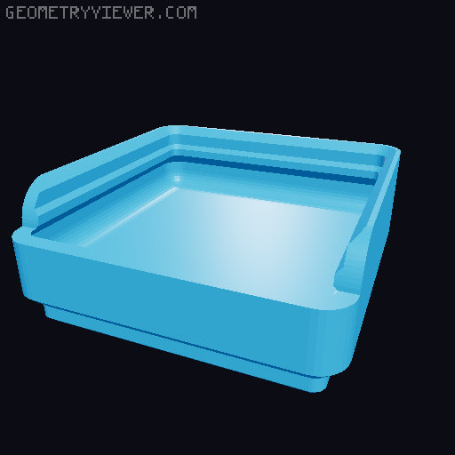 Gridfinity rouded bins collection all sizes 3D model thumbnail