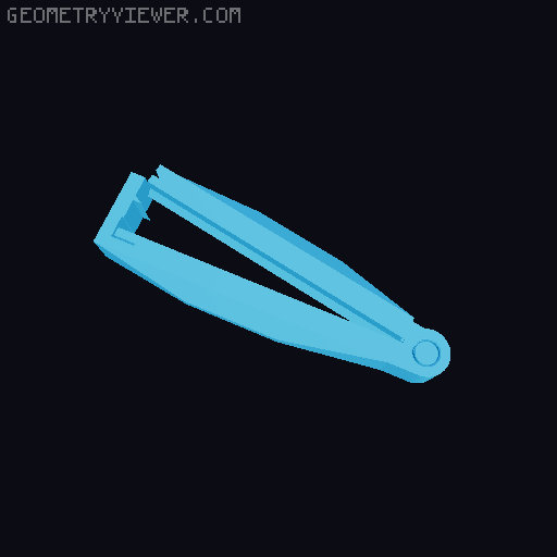 Stronger Bag Clips - 65 to 200 mm, fully customizable 3D model thumbnail