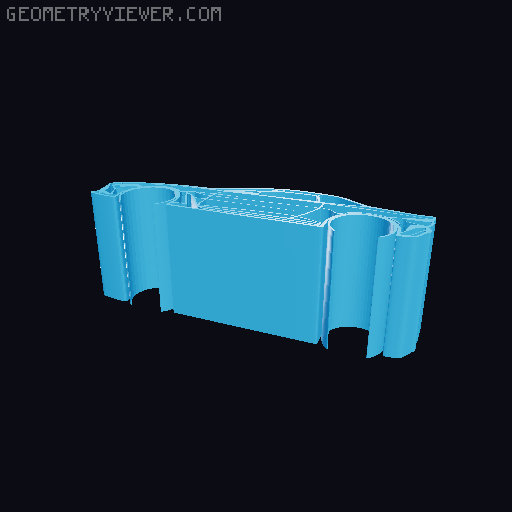 Car silhouettes! different models 3D model thumbnail