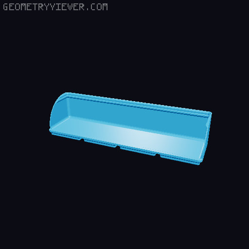 Gridfinity rouded bins collection all sizes 3D model thumbnail