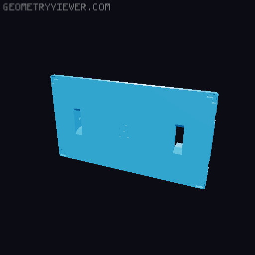 Fully printable Gridfinity box (parametric) 3D model thumbnail