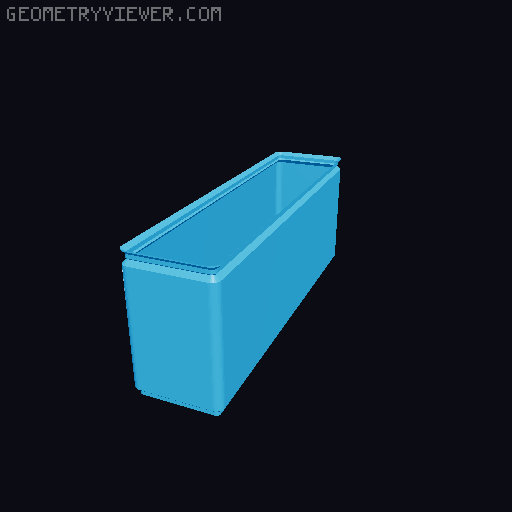 Gridfinity Box (Quick print, lite version, less filament!) 3D model thumbnail