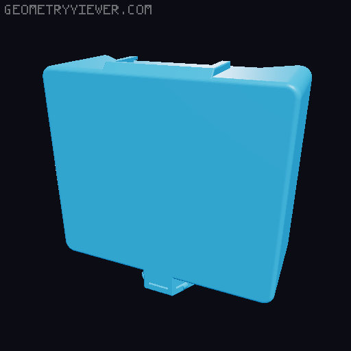 Storage box for Honeycomb storage wall - many sizes 3D model thumbnail