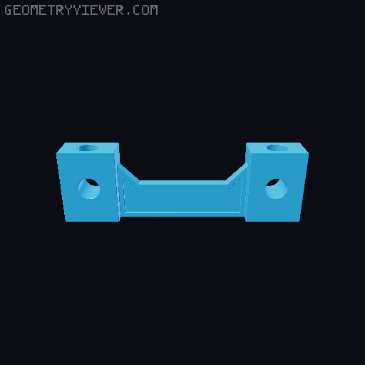 Modular Spool Rack - Parametric Holes 3D model thumbnail