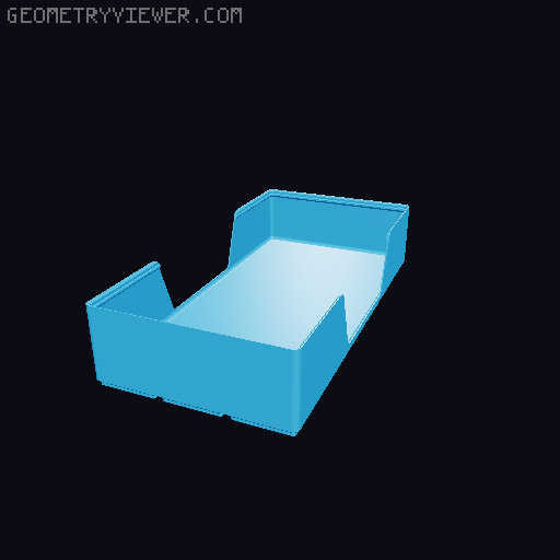Gridfinity wall cutout collection 3D model thumbnail