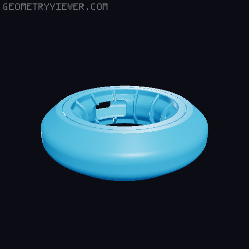 Next Gen USB (and more) Cable Winder / Organizer (Print-in-Place, Multiple Sizes, Stackable) 3D model thumbnail