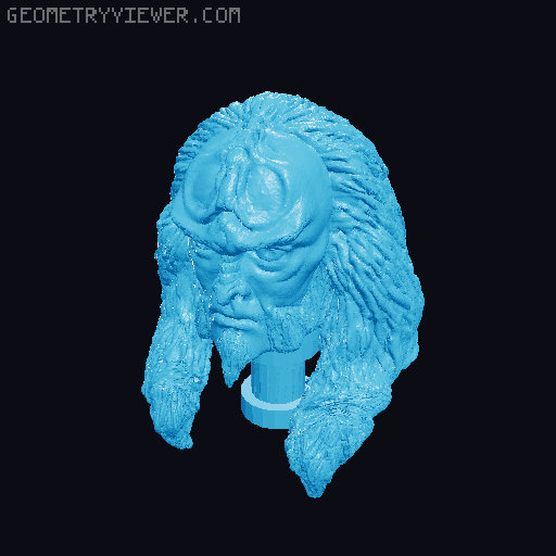 Gowron figure head- Star Trek TNG 3D model thumbnail