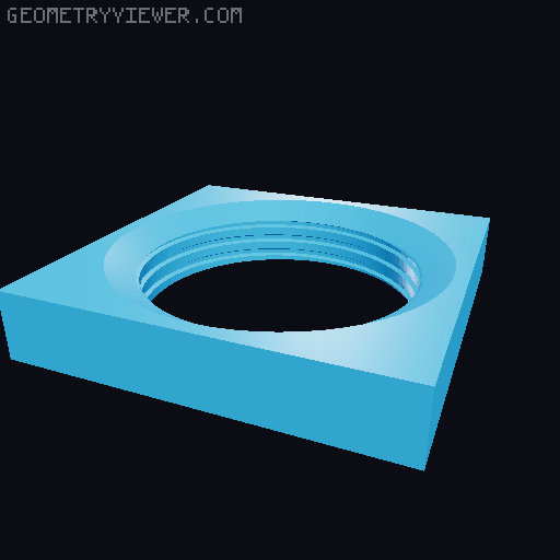 Sandman Hexlamp Weighted Base Remix for IKEA Storuman Lamp 3D model thumbnail
