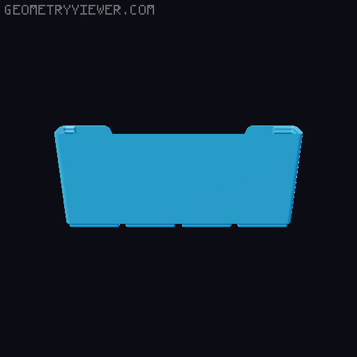 Gridfinity wall cutout collection 3D model thumbnail