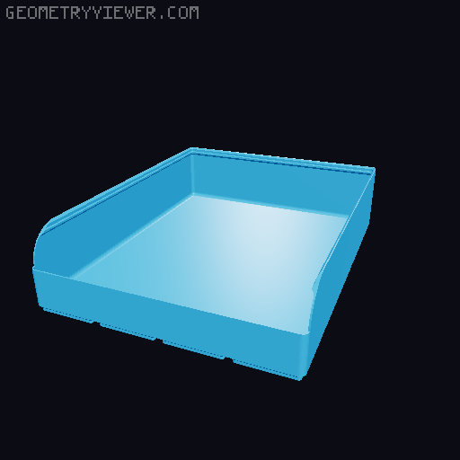 Gridfinity rouded bins collection all sizes 3D model thumbnail