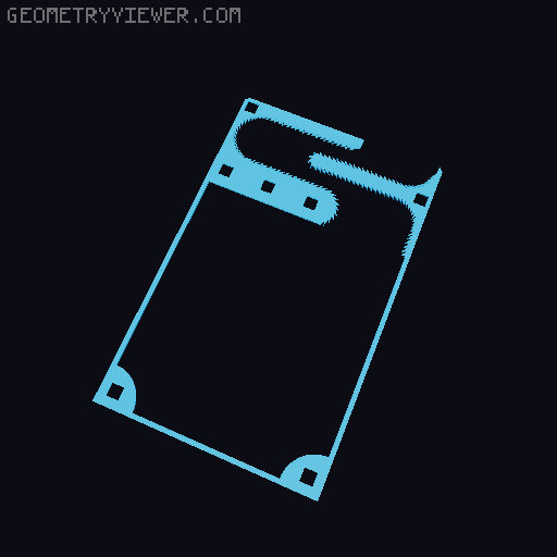 BambuMute Muffler Remix for 5x5x4 Magnets 3D model thumbnail
