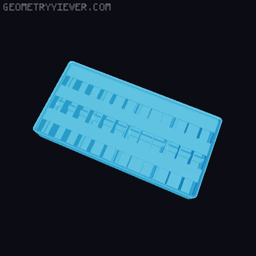Gridfinity Ultra Light Bins - Divider Label Edition 3D model thumbnail