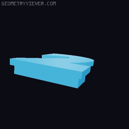 Retro Style Desk Clock 3D model thumbnail