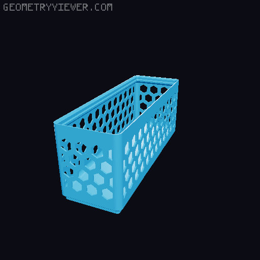 Gridfinity Hex Bins all sizes 3D model thumbnail