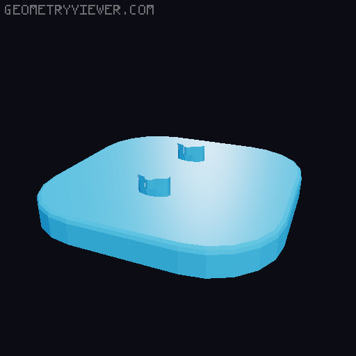 Eufy C120 Skadis Mount and Cover 3D model thumbnail