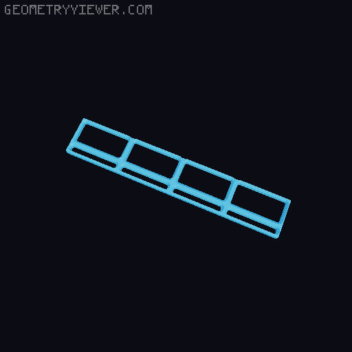 Gridfinity Clip Base - Half Grid Spacers 3D model thumbnail