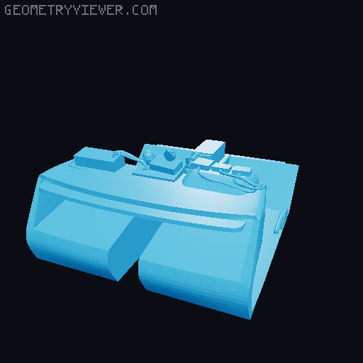 DIY DeLorean Time Machine with lights!! 3D model thumbnail