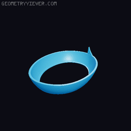 Liteweight Sailboat Eyeglass Holder remix 3D model thumbnail