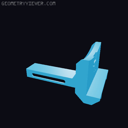 P1P Companion Cube Side Spool Mount 3D model thumbnail