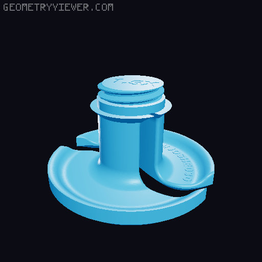 Stackable Cable/Cord Winder Organizer 3D model thumbnail