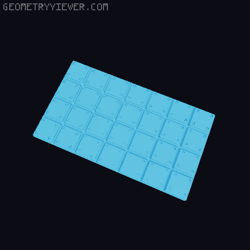 Gridfinity Tiles 3D model thumbnail