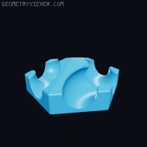 Marble track - 16 different tile insets (gravitrax compatible by using my 6 exits basic tile) 3D model thumbnail