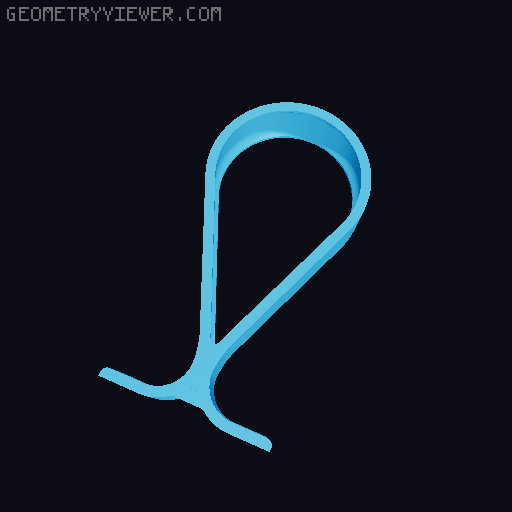 Headphone Stand Optimized Remix 3D model thumbnail