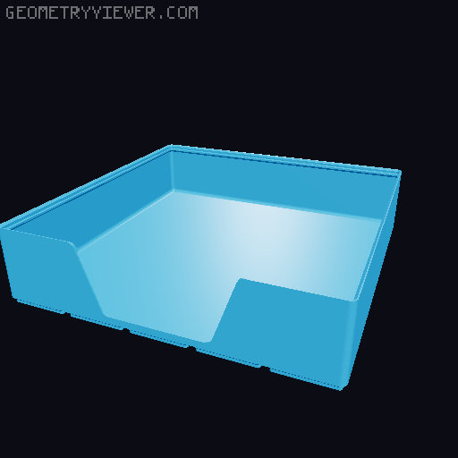 Gridfinity wall cutout collection 3D model thumbnail