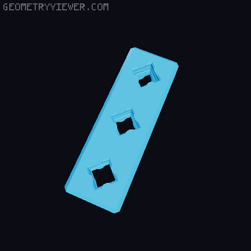 PrintABlok.....longer, wider, diagonaler 3D model thumbnail