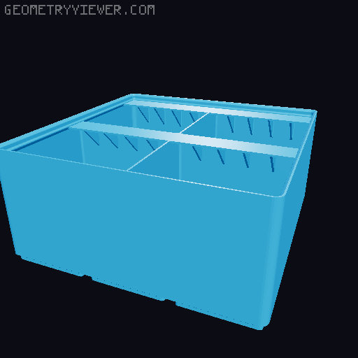 Gridfinity Ultra Light Bins - Divider Label Edition 3D model thumbnail