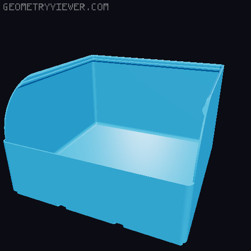 Gridfinity rouded bins collection all sizes 3D model thumbnail