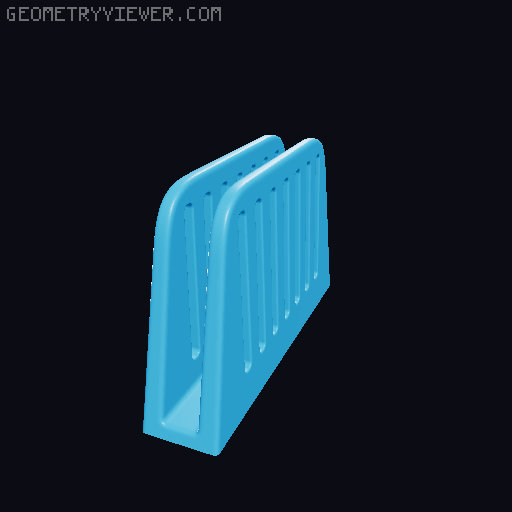 Minimalistic laptop stand 3D model thumbnail