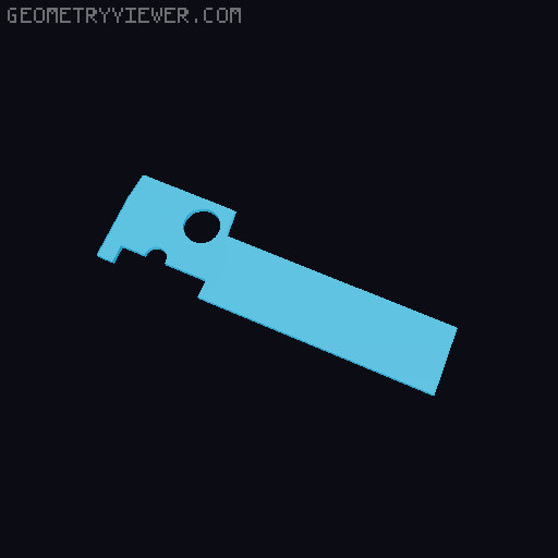 Creality K1 Lid Riser 3D model thumbnail